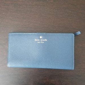 Kate Spade Cobble Hill Stacy Wallet-Wedgewood Blue